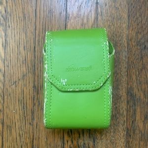 Promaster green leather camera case